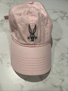 Warner Bros. Pink Kids Cap with Embroidered Bunny